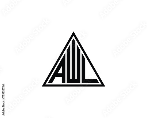 AWL logo design vector template