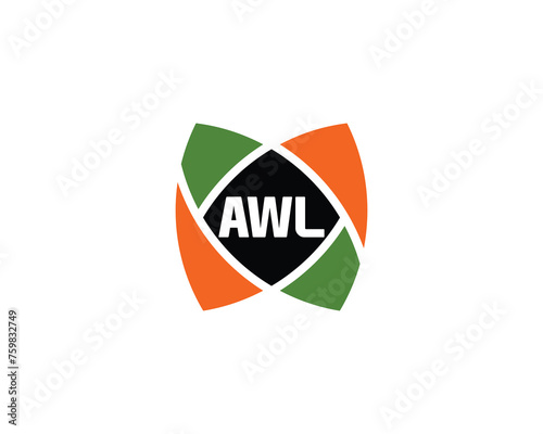 AWL logo design vector template