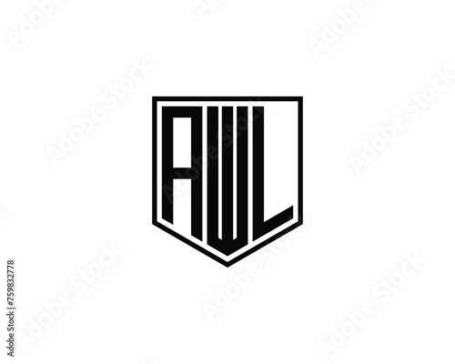 AWL logo design vector template