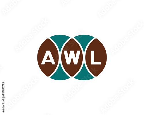 AWL logo design vector template