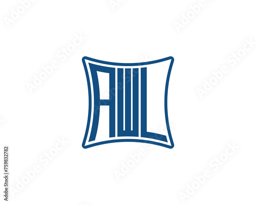 AWL logo design vector template