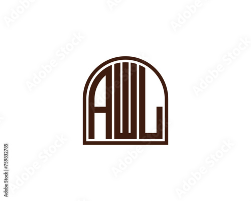 AWL logo design vector template