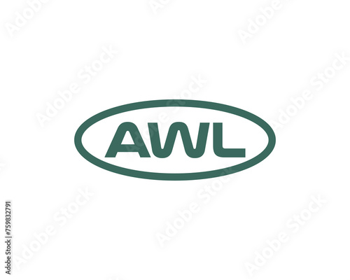 AWL logo design vector template
