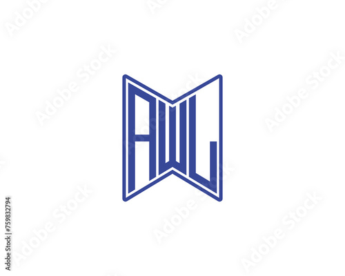 AWL logo design vector template
