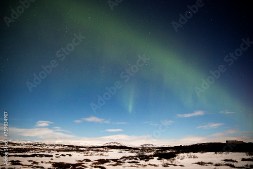 Northern Lights in Borgarnes Iceland