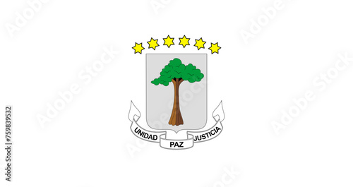Flag of arms of Equatorial Guinea