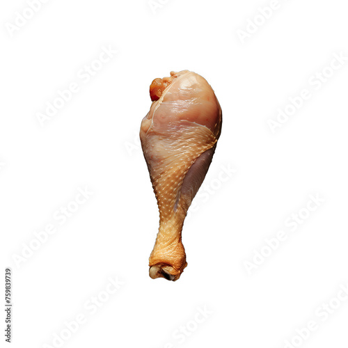 raw chicken drumstick . Clipart PNG image . Transparent background . Generative AI  © Tomislav