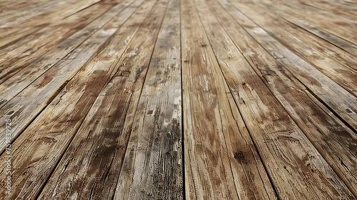 old wood texture, Perspective view of brown wooden plank floor. Textured wood pattern background. Design template for interior, wallpaper, or banner.
