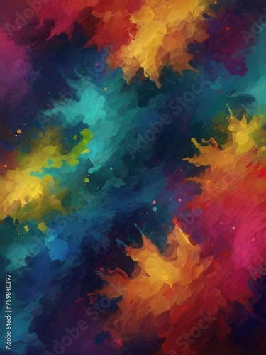 abstract colorful background with splashes