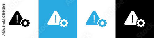 Caution alarm set. Caution sign. Danger sign collection, attention vector icon