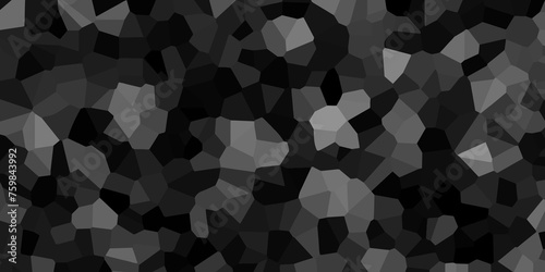 Abstract background with black and white crystallizes design vector illustration. seamless pattern mosaic marble pattern texture. geometric pattern with triangles low poly background texture design.