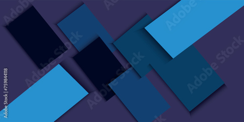 Fototapeta Naklejka Na Ścianę i Meble -  abstract background design composition with blue geometric shapes