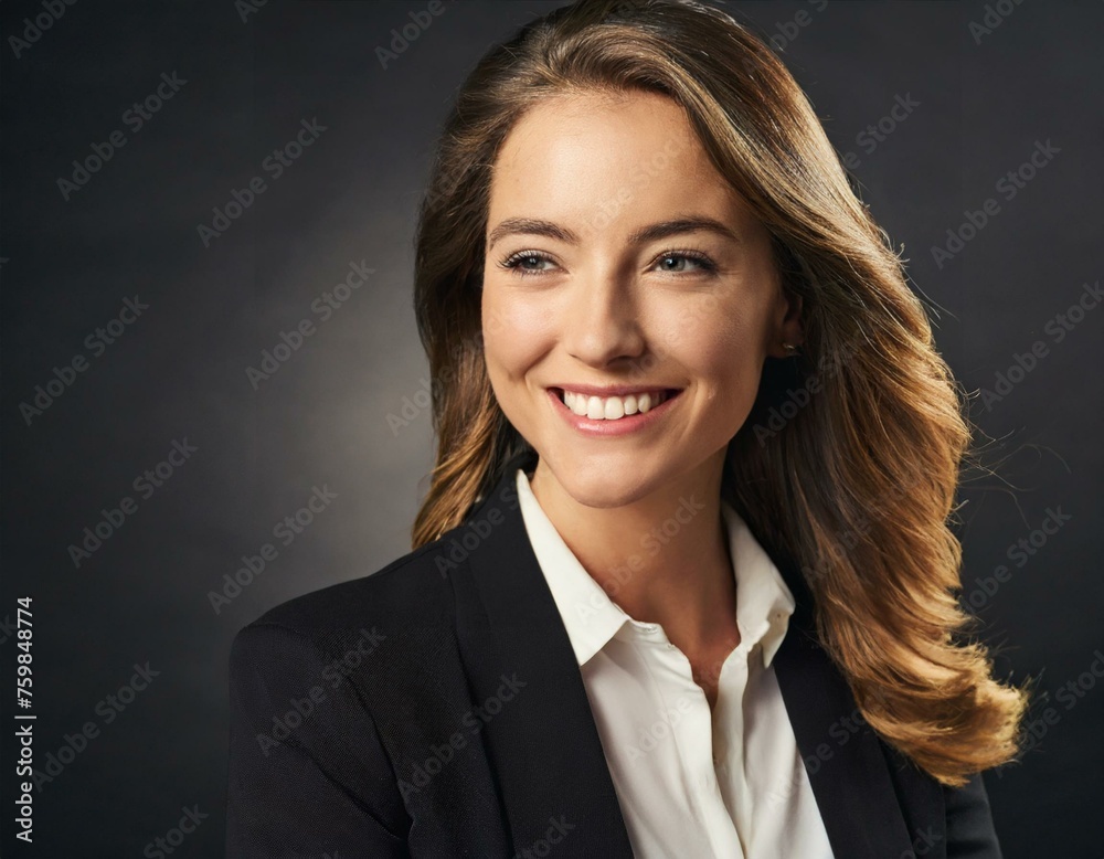 Business Woman, Manager, Lächelnde, selbstbewusste Führungskraft Business Woman, Manager, Lächelnde, selbstbewusste Führungskraft
