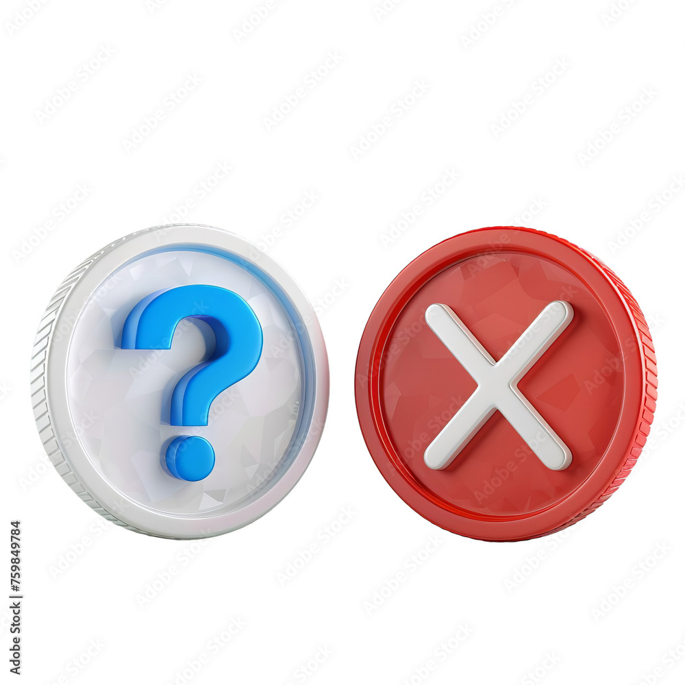 Obraz premium yes and no buttons