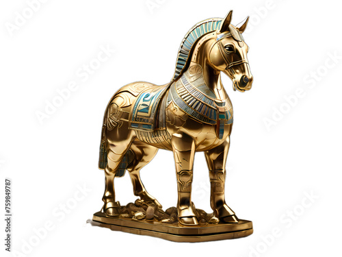 Golden statues in Egyptian style, various shapes, type 46