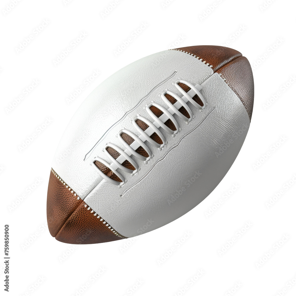 Obraz premium Close-Up American Football Ball on Blank Space
