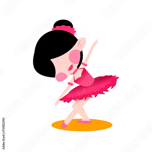 The beautiful ballerina pink dress
