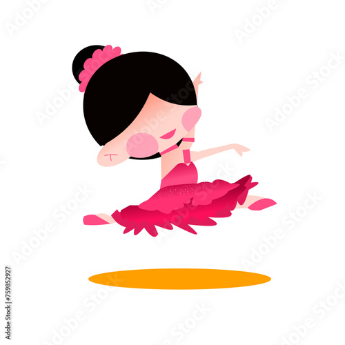 The beautiful ballerina pink dress
