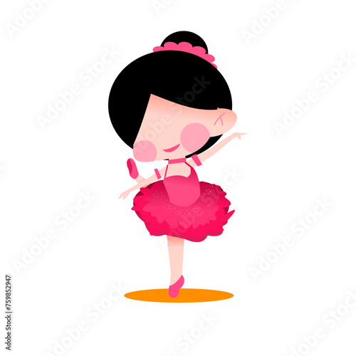 The beautiful ballerina pink dress
