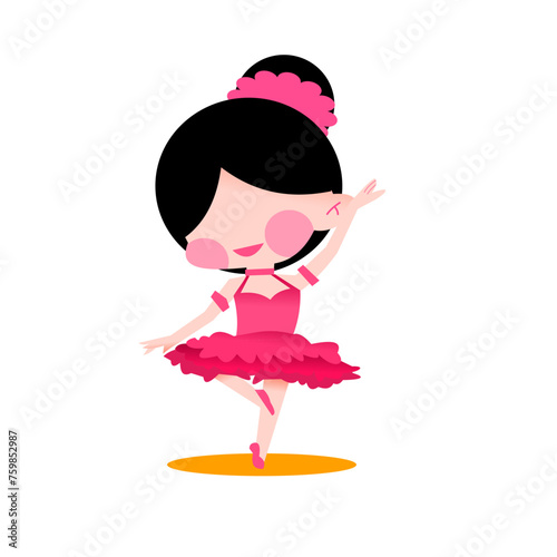 The beautiful ballerina pink dress