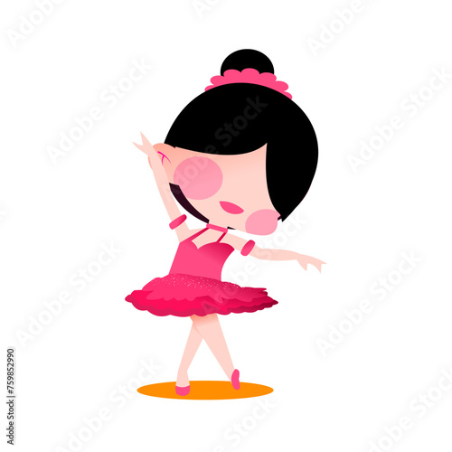 The beautiful ballerina pink dress