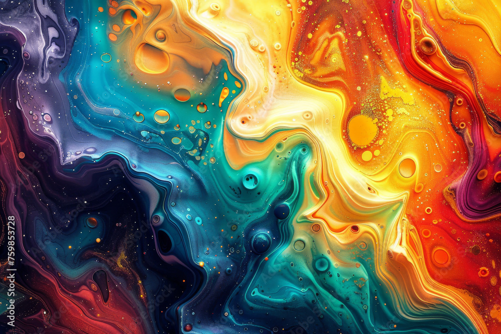 Close-up of Earth in Vibrant Pop Surrealist Style Gen AI Close-up of Earth in Vibrant Pop Surrealist Style Gen AI