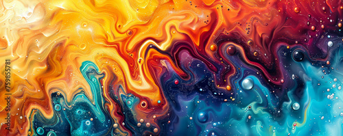 Close-Up Earth with Solar Storm Abstract Art Gen AI