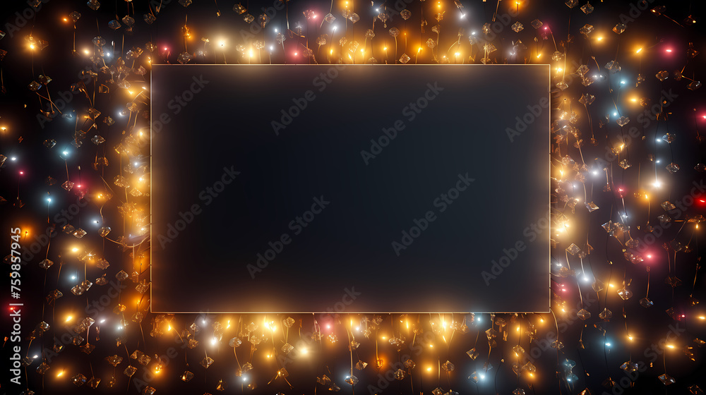 Obraz premium Sparkling Christmas lights background