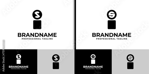 Letters IS and SI Monogram Logo, suitable for business with SI or IS initials