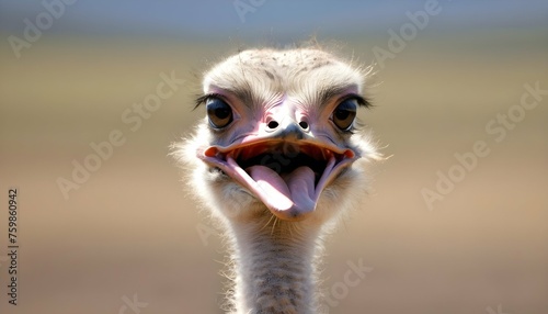 An Ostrich With Its Head Held High