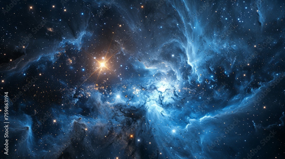 Cosmos with stars, nebula and galaxies, abstract space background
Cosmos with stars, nebula and galaxies, abstract space background