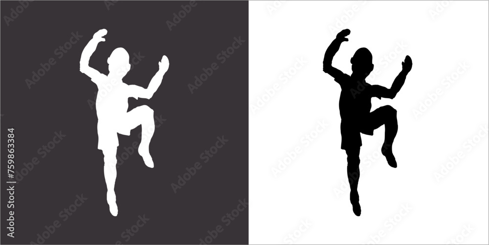 IIlustration Vector graphics of FitnessSilhouette icon