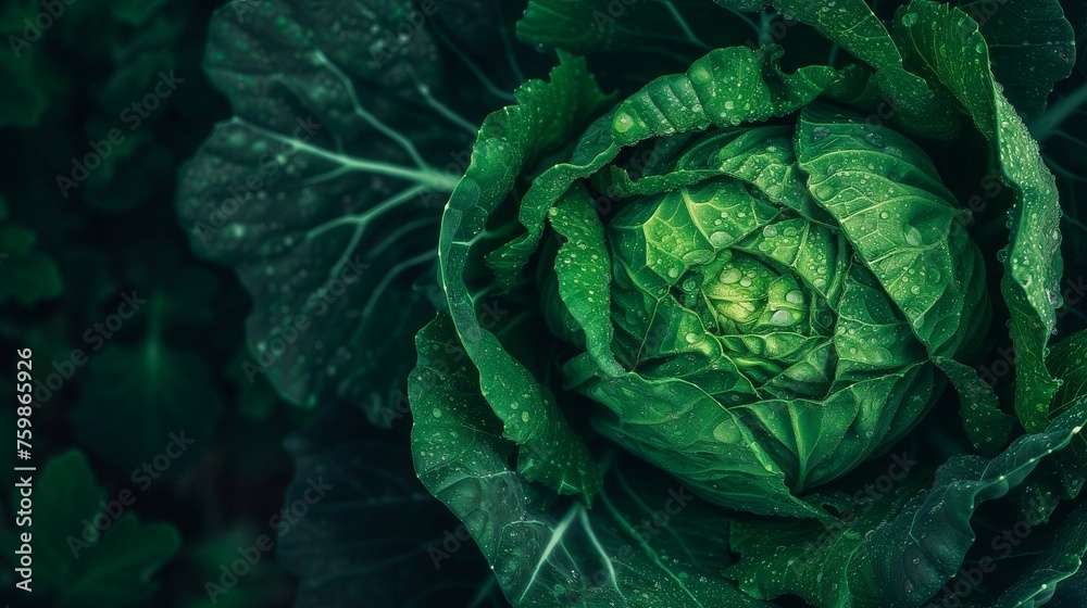 Close-up of a green leafy vegetable Close-up of a green leafy vegetable