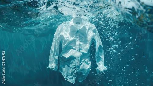 A White Shirt's Submerged Elegance