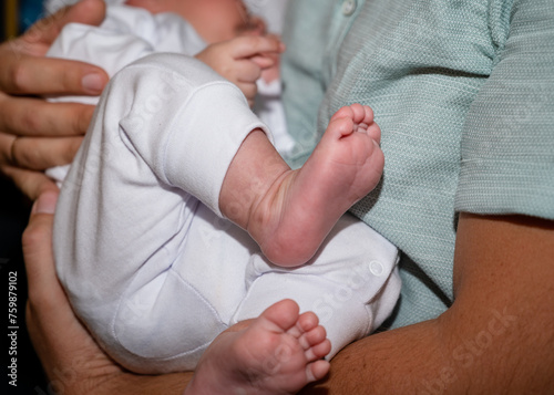 Close up view of a feet of a baby 