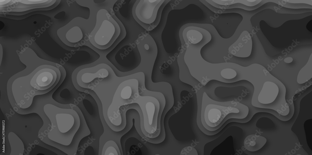 3D Stylized topographic contour map. Geography scheme and terrain. Topography grid map. Contour map background. Geographic line mountain relief. Abstract lines or wavy backdrop background. - obrazy, fototapety, plakaty 