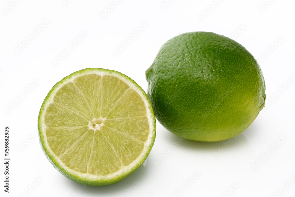 Citrus lime fruit isolated on white background cutout 1 Citrus lime fruit isolated on white background cutout 1