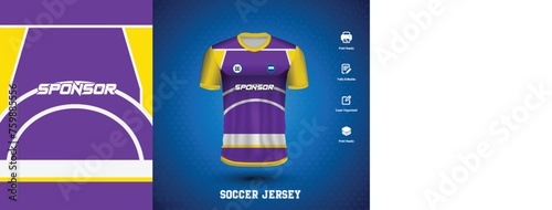 Vector soccer jersey design for sublimation or sports tshirt design for cricket football
