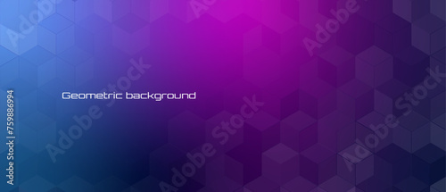 Geometric modern abstract background with hexagonal shapes.