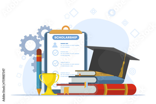 education concept, educational achievement, learning, scholarship, academic training concept by studying education and knowledge, school, college or university class courses.