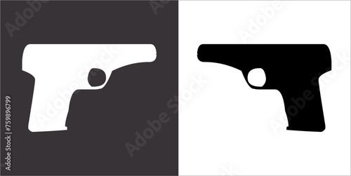 Illustration vector graphics of gun icon