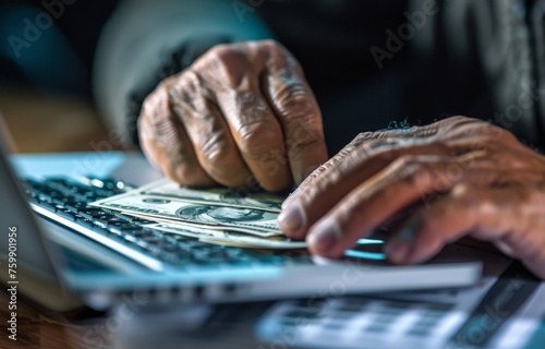 An online scam targeting retirees, with fake investment opportunities designed to drain their life savings