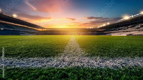 Sport Backgrounds. Soccer stadium. © arisa