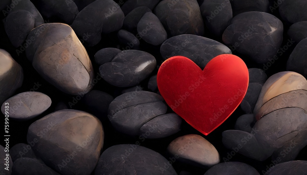 Obraz premium heart of stones