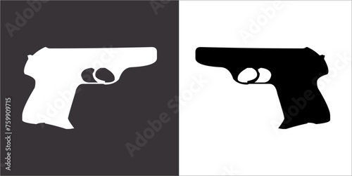 Illustration vector graphics of gun icon