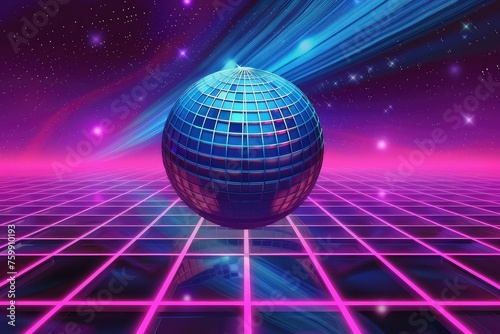 80s disco background.