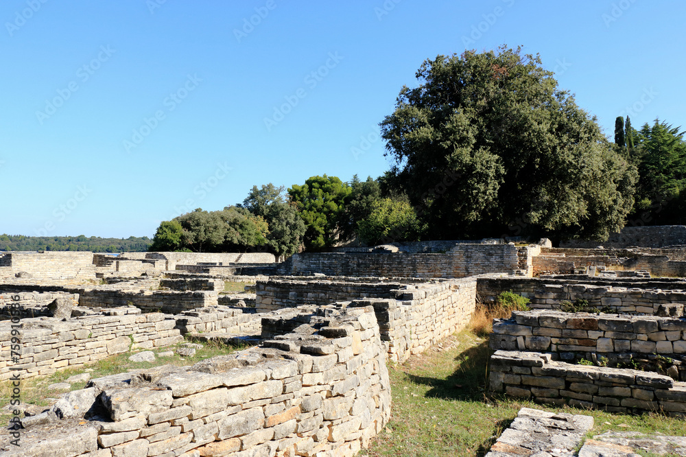 byzantine castrum in NP Brioni, Croatia