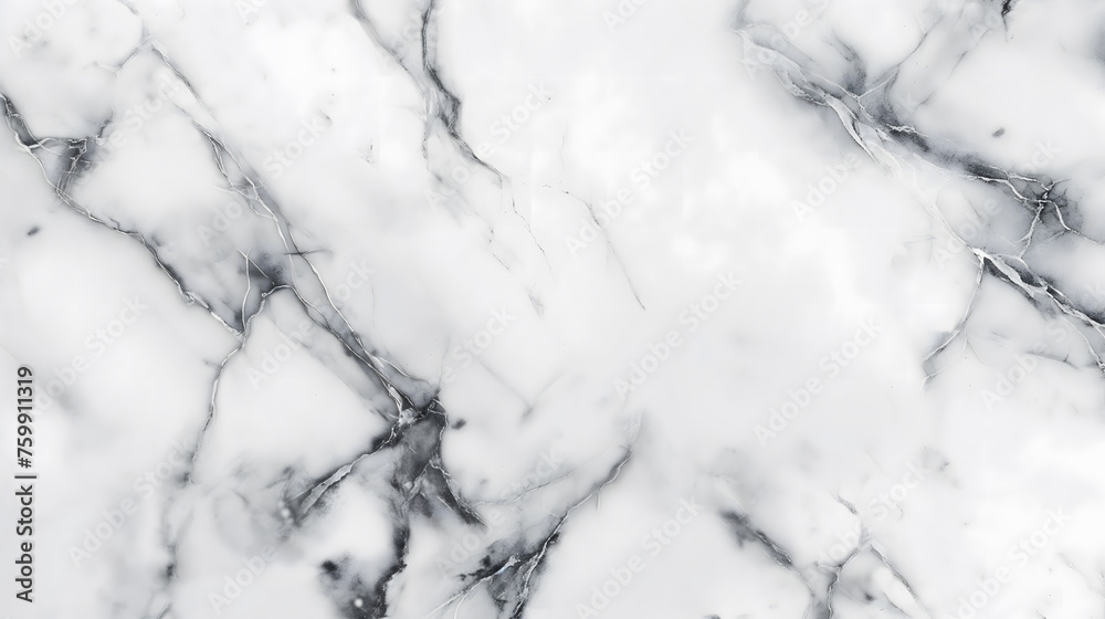 Elegant White Marble Texture with Intricate Black Veins Elegant White Marble Texture with Intricate Black Veins