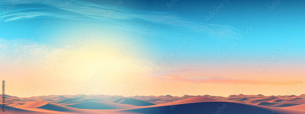 Clouds Gathering Over Desert Dunes at Sunrise