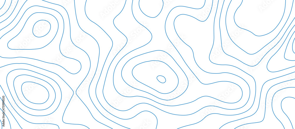 abstract blue wave paper curved reliefs background. Topography map pattern, Geographic curved, vector illustration. seamless textrue, vintage waves. Panorama view multicolor wave curve line.